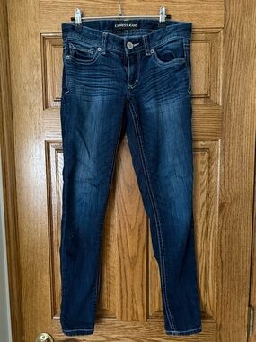 Express Dark Indigo Skinny Jeans